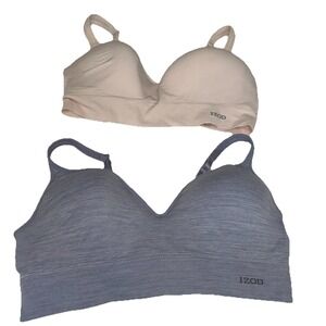 Set of 2 Womens 3XL Bra IZOD Pink And Purple Wire‎ Free Comfort Bras Soft